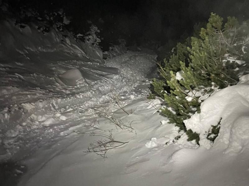 Lavina a Grósz-jégesés alatt